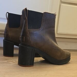 Sorel Dark Brown Heeled Boots